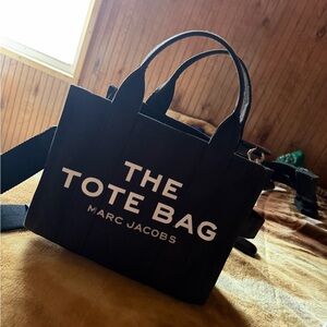 Marc Jacobs Black Canvas Tote Bag